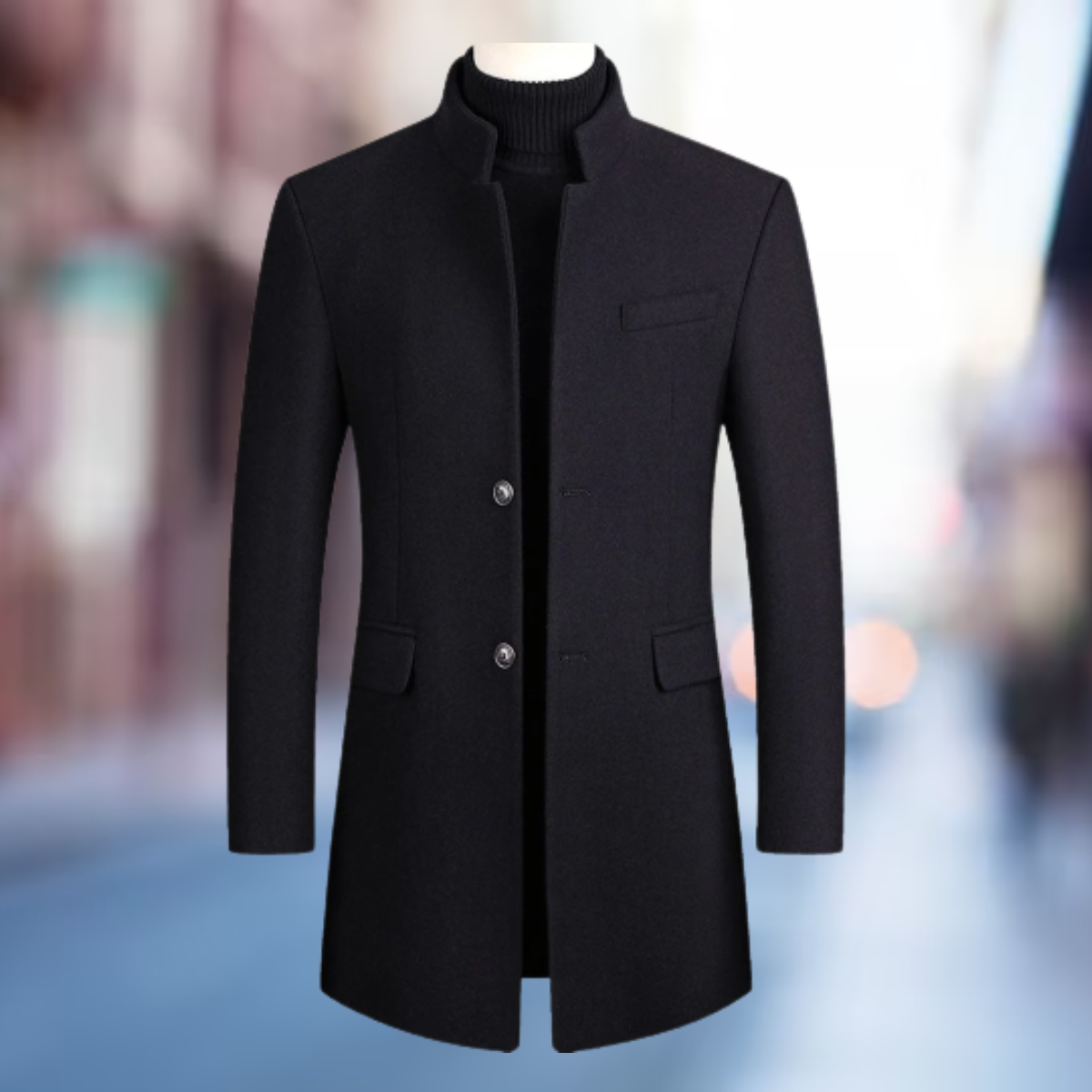 Nathanael | Classic Long Winter Jacket for Men