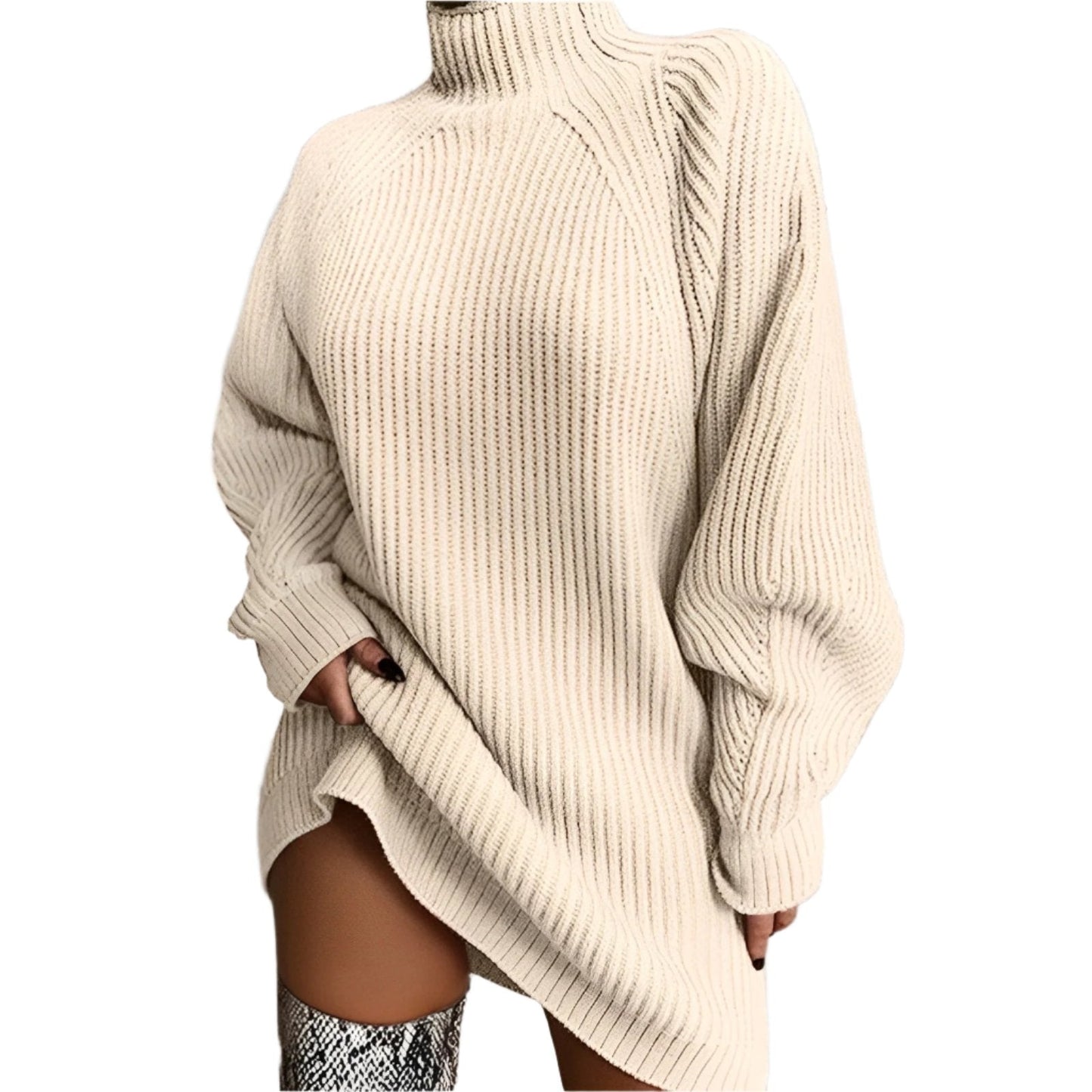 Women's Oversized Turtleneck Jumper