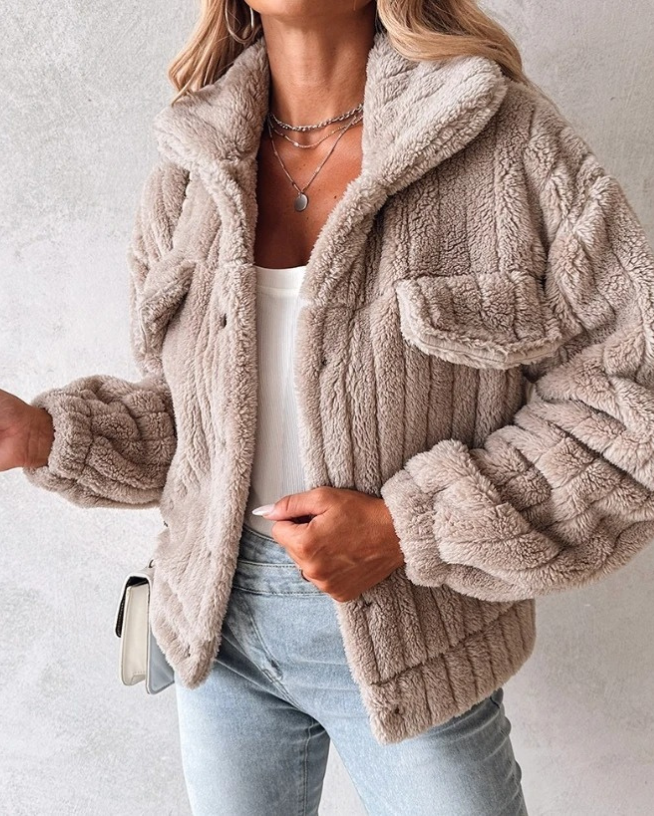 Mona | Short Teddy Coat Warm for Women