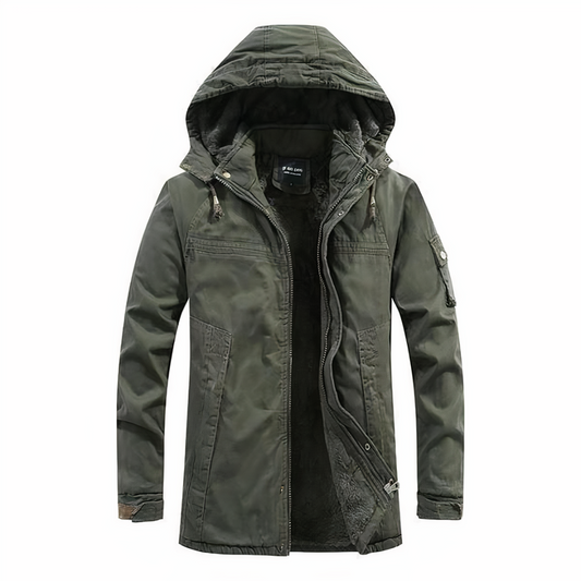Nathen | Hooded Winter Jacket with Warm Lining for Men