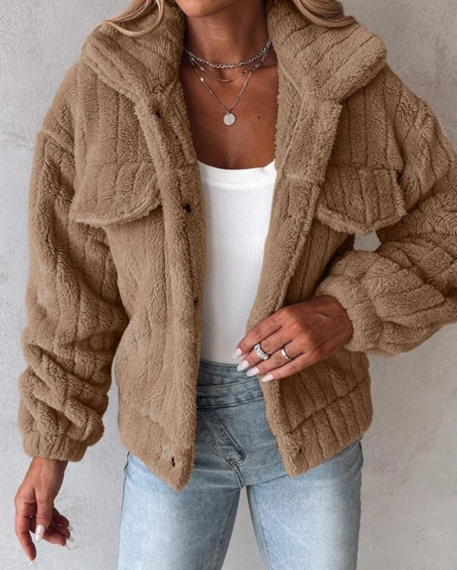 Mona | Short Teddy Coat Warm for Women
