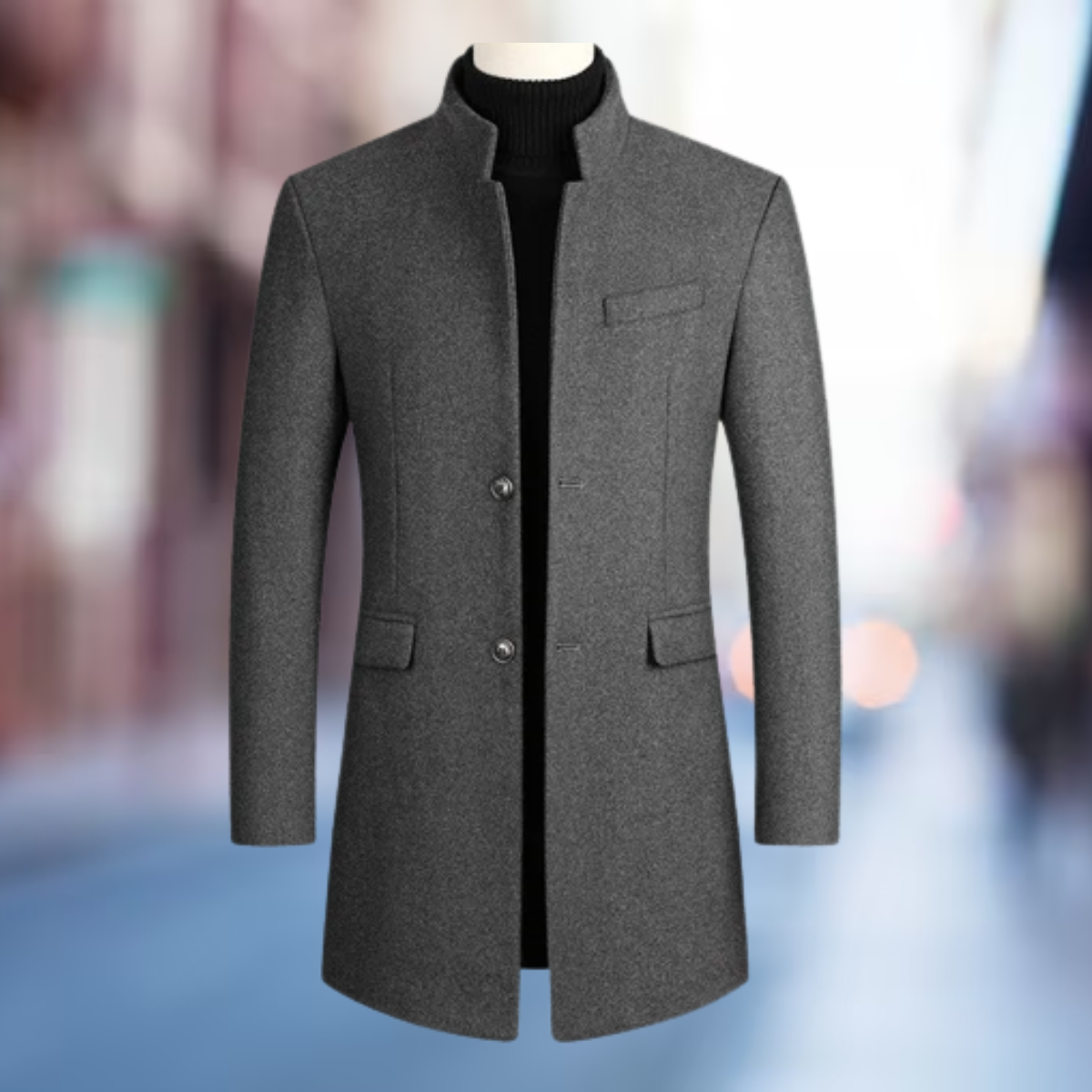 Nathanael | Classic Long Winter Jacket for Men