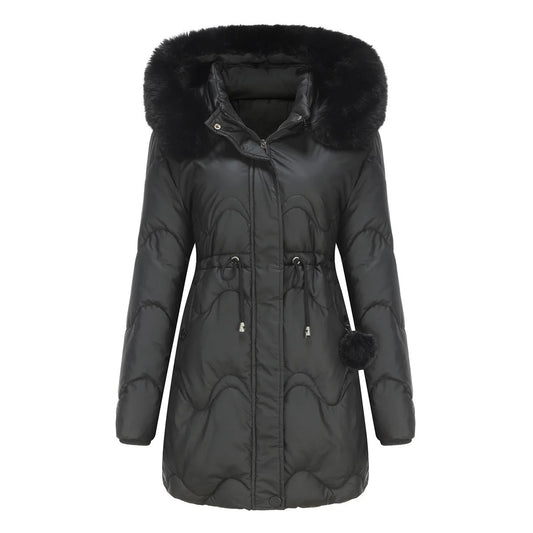Isabella | Elegant Fur-Trimmed Quilted Winter Coat